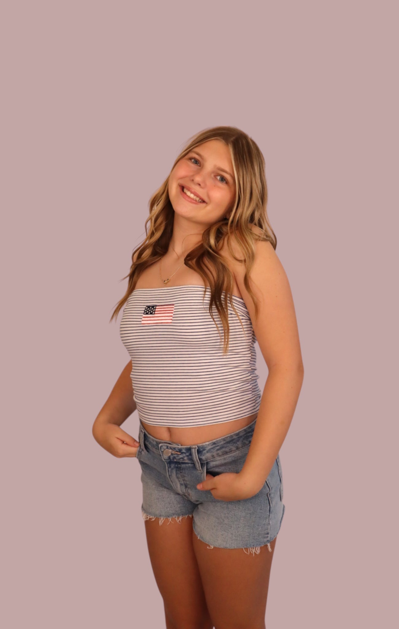 USA Striped Flag Tube Top for teen girls – Shop The Headliner