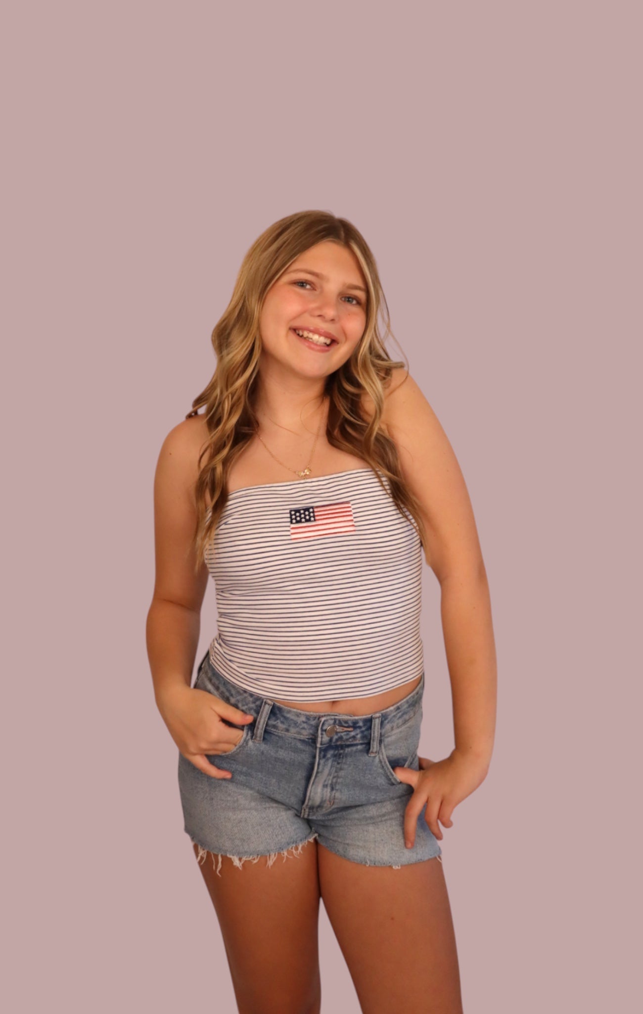 USA Striped Flag Tube Top for teen girls – Shop The Headliner