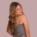 Basic Black and White Striped Tube Top for teen girls – Shop The Headliner