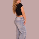 Basic Corset Detailed Cropped Black Tee for teen girls – Shop The Headliner