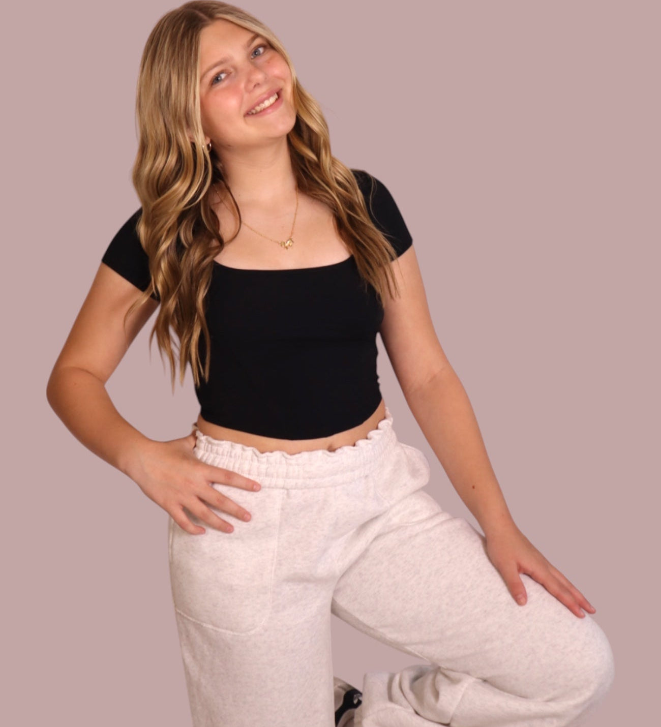 Basic Corset Detailed Cropped Black Tee for teen girls – Shop The Headliner