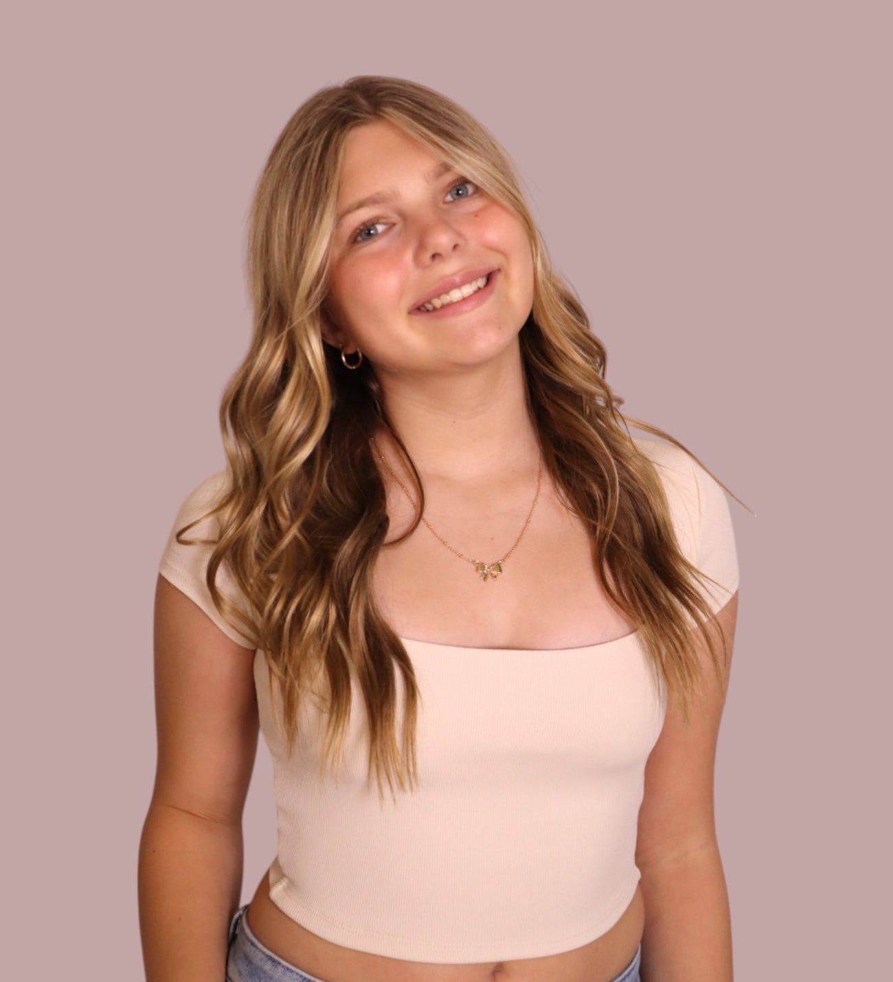 Basic Cropped Cream Tee for teen girls – Shop The Headliner