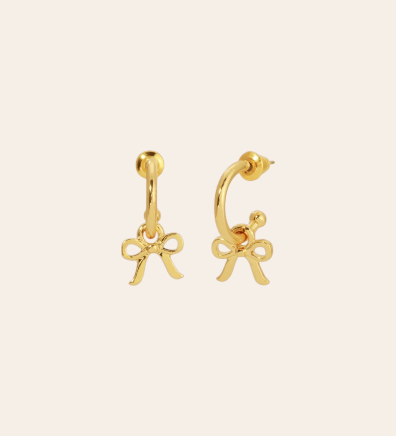 Bow Charm Hoop Earrings for teen girls – Shop The Headliner