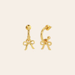 Bow Charm Hoop Earrings for teen girls – Shop The Headliner