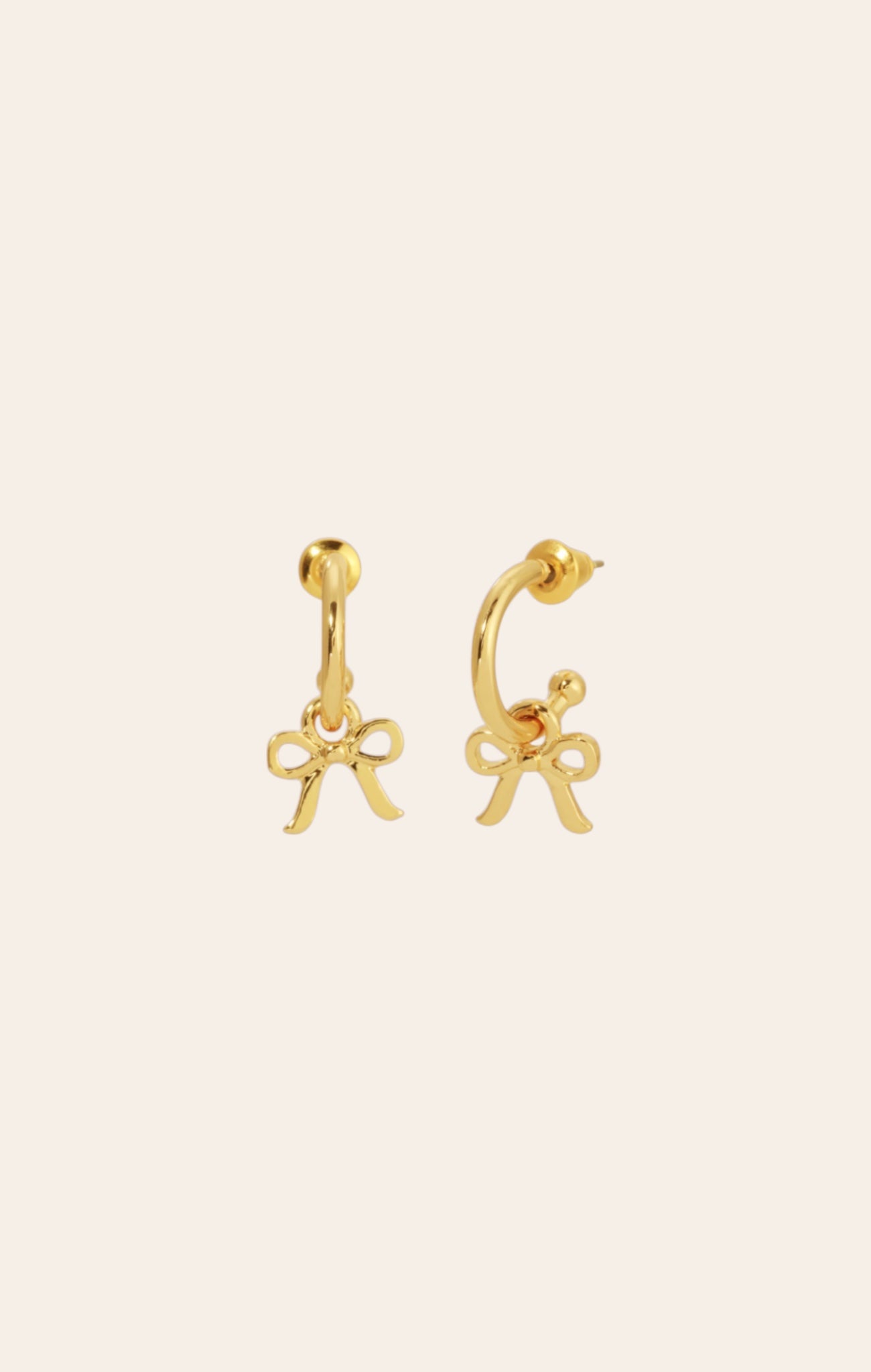Bow Charm Hoop Earrings for teen girls – Shop The Headliner