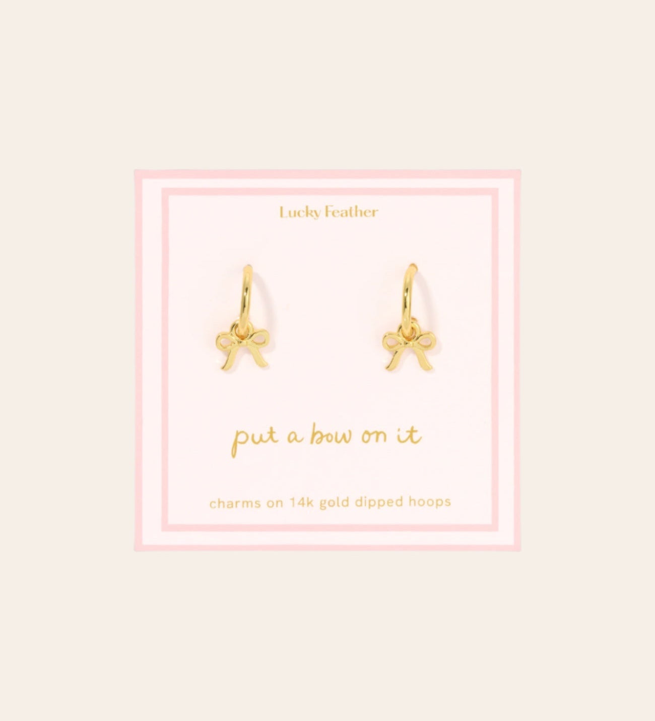 Bow Charm Hoop Earrings for teen girls – Shop The Headliner