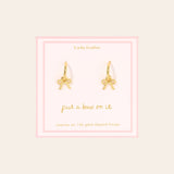 Bow Charm Hoop Earrings for teen girls – Shop The Headliner