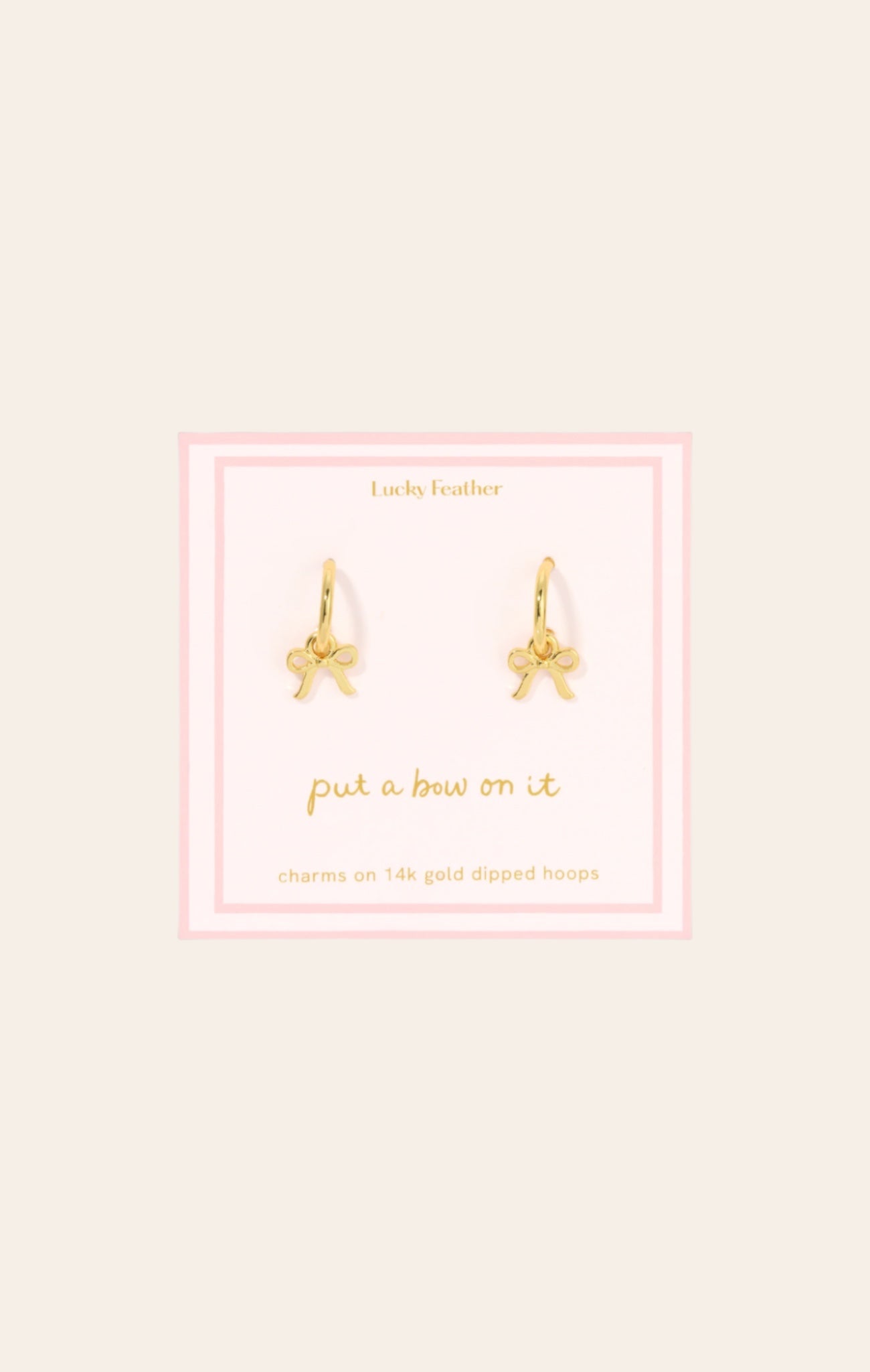 Bow Charm Hoop Earrings for teen girls – Shop The Headliner