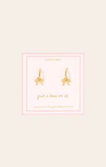 Bow Charm Hoop Earrings for teen girls – Shop The Headliner