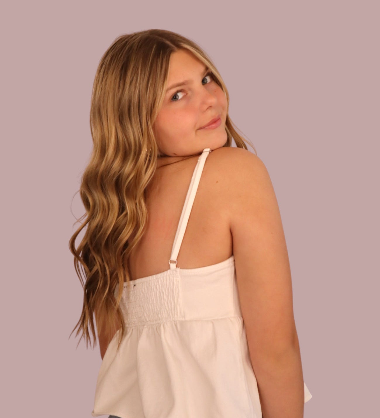 Bow Detail White Denim Top for teen girls – Shop The Headliner