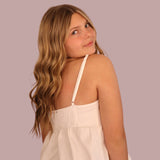 Bow Detail White Denim Top for teen girls – Shop The Headliner