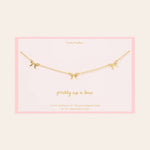 Bow Trio Charm Necklace for teen girls – Shop The Headliner