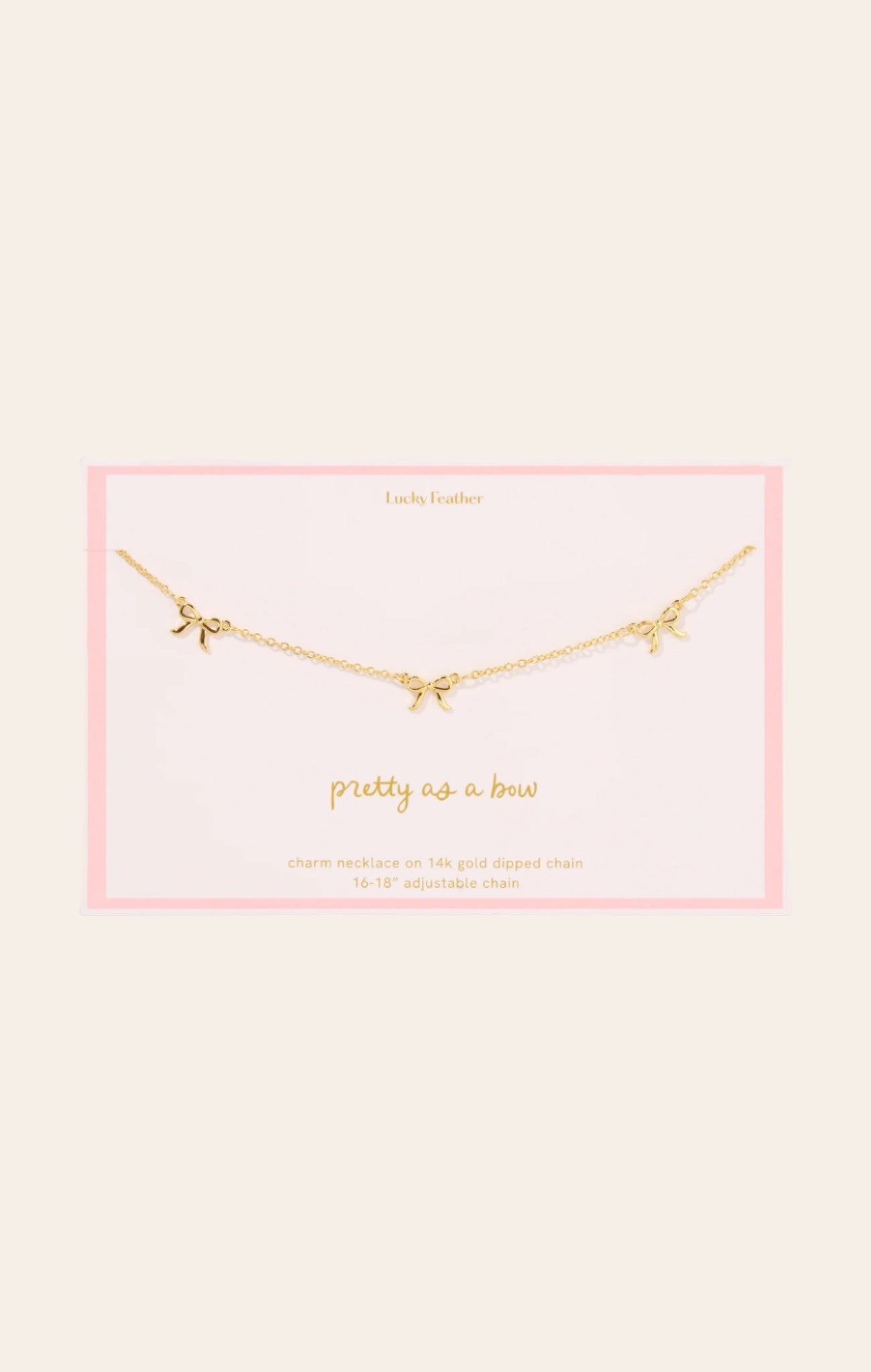 Bow Trio Charm Necklace for teen girls – Shop The Headliner