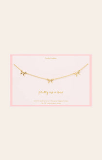 Bow Trio Charm Necklace for teen girls – Shop The Headliner
