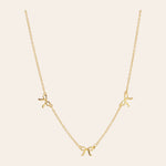 Bow Trio Charm Necklace for teen girls – Shop The Headliner