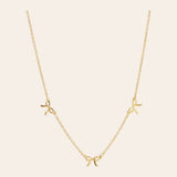 Bow Trio Charm Necklace for teen girls – Shop The Headliner