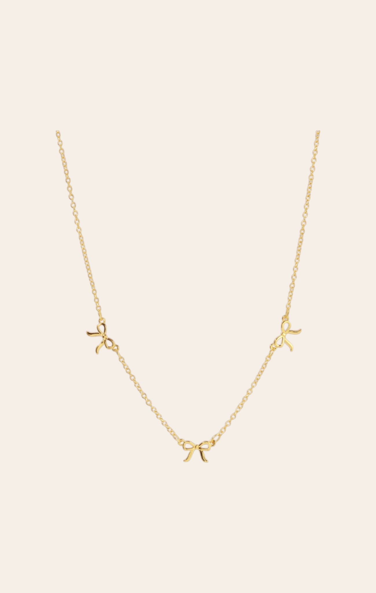 Bow Trio Charm Necklace for teen girls – Shop The Headliner