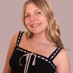 Eyelet Black Mini Dress for teen girls – Shop The Headliner