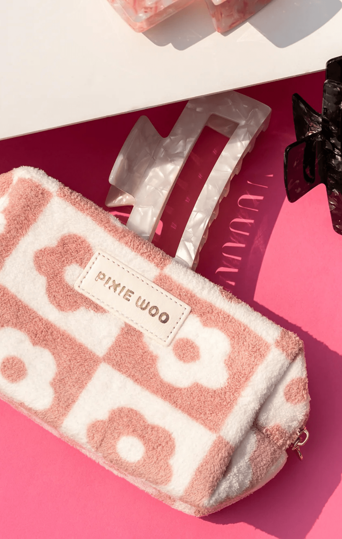 Floral Plush Accessory Bag for teen girls – Shop The Headliner