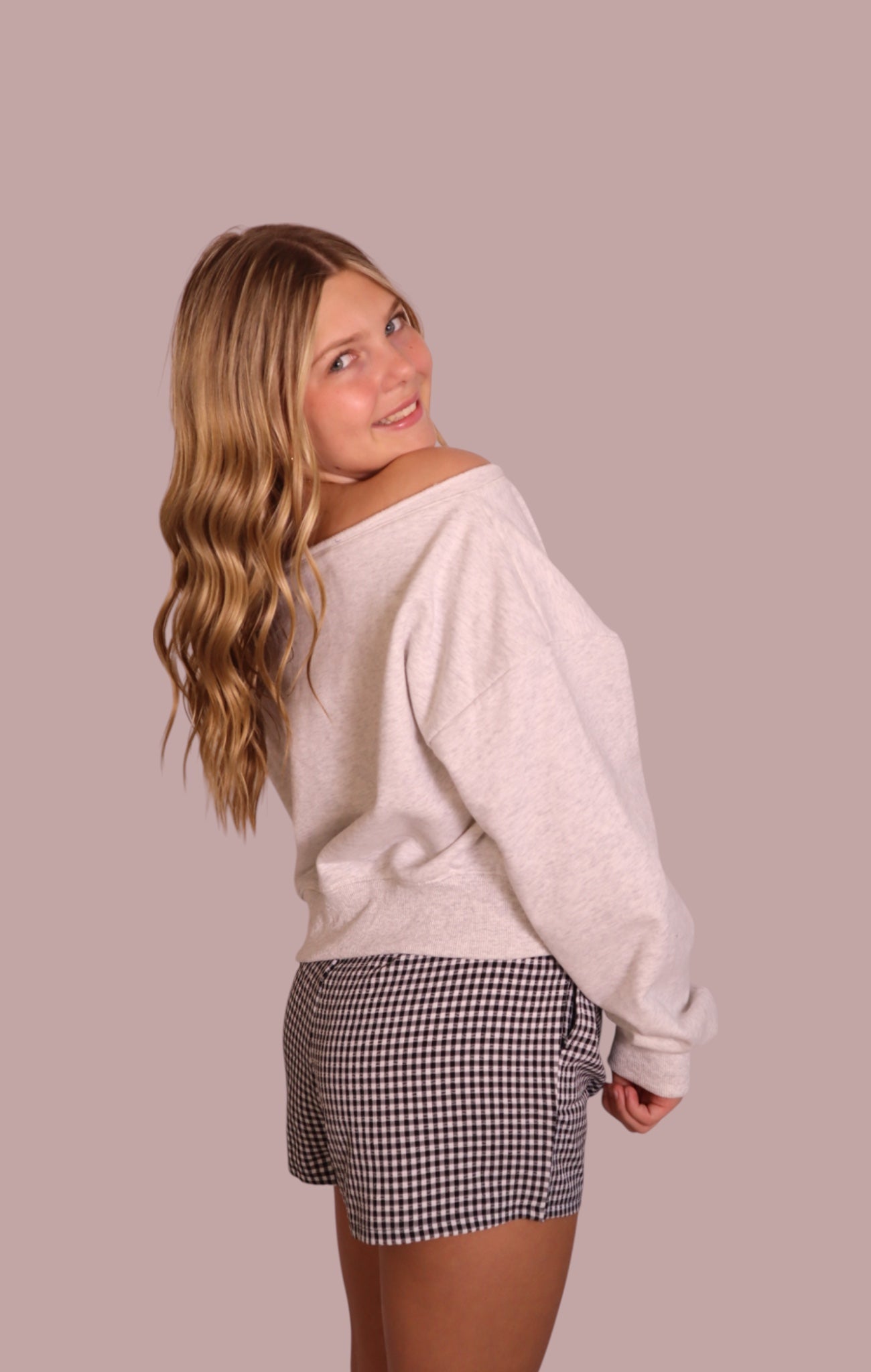 Gingham Drawstring Shorts for teen girls – Shop The Headliner