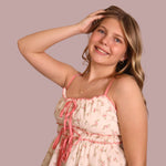 Ivory Floral Ruffle Top for teen girls – Shop The Headliner