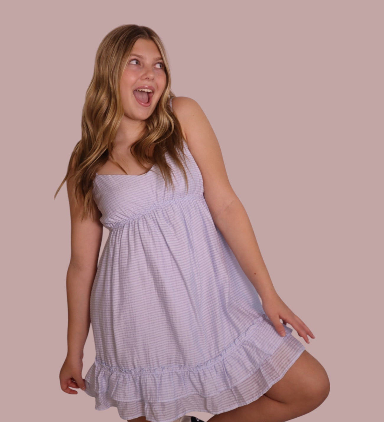 Light Blue Ruffle Dress for teen girls – Shop The Headliner
