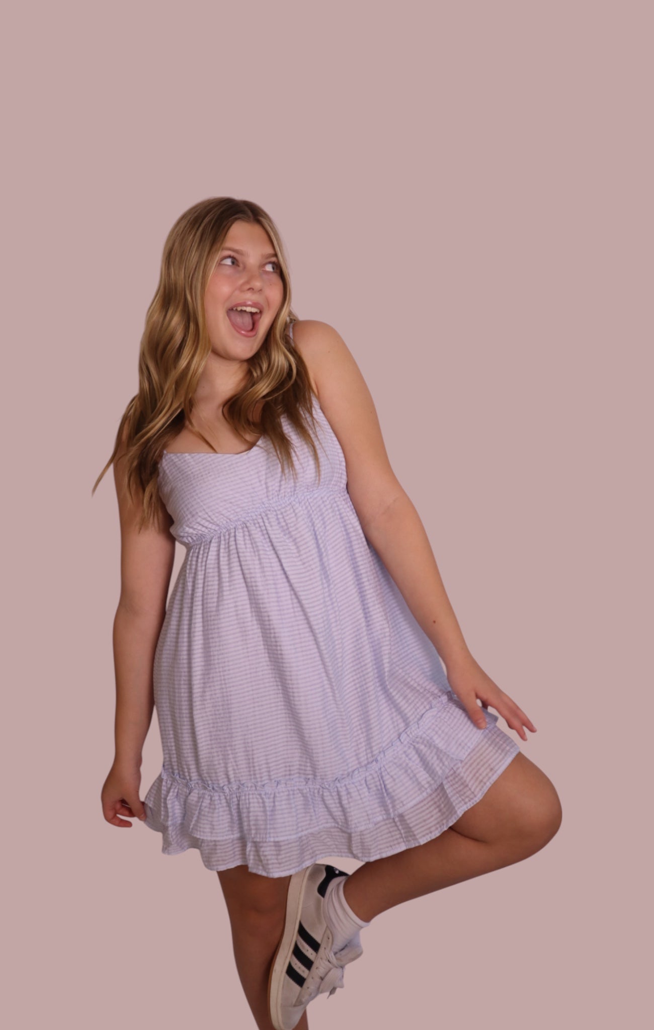 Light Blue Ruffle Dress for teen girls – Shop The Headliner