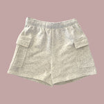 Light Gray Cargo Sweat Shorts for teen girls – Shop The Headliner