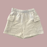 Light Gray Cargo Sweat Shorts for teen girls – Shop The Headliner