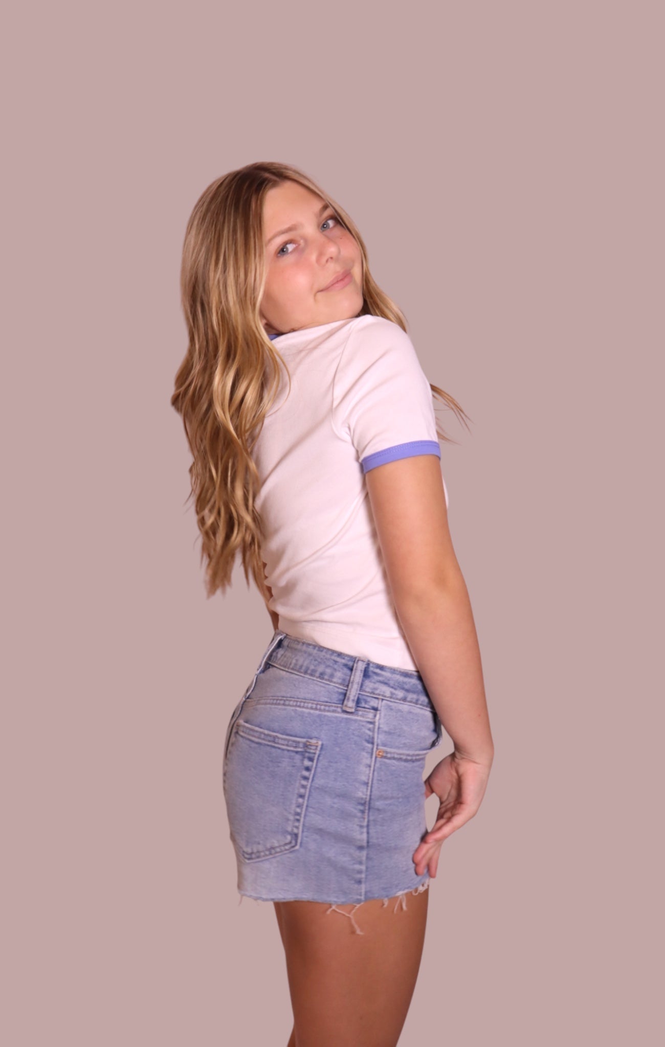 Light Wash Denim Shorts for teen girls – Shop The Headliner