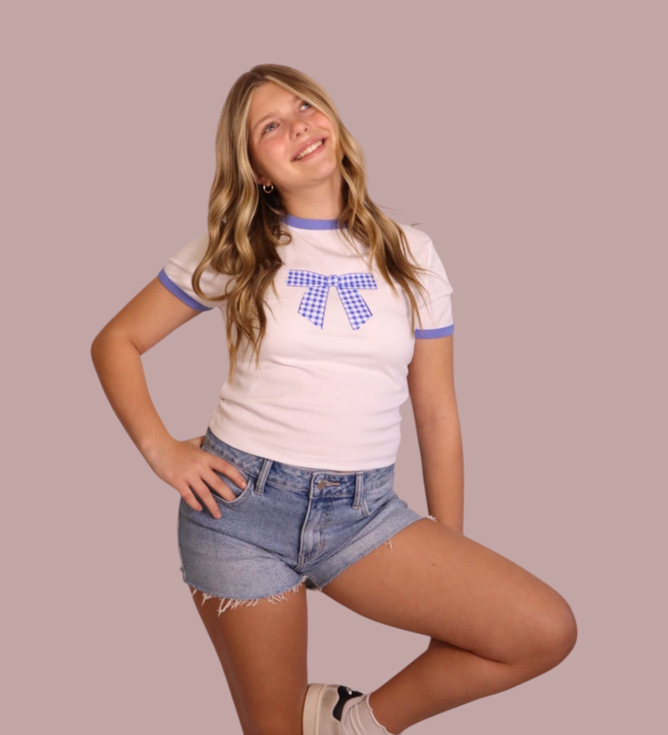 Light Wash Denim Shorts for teen girls – Shop The Headliner