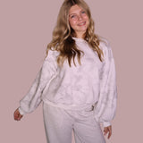 Light Gray Floral Crewneck