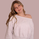 Off the Shoulder Cropped Sweatshirt for teen girls – Shop The Headliner