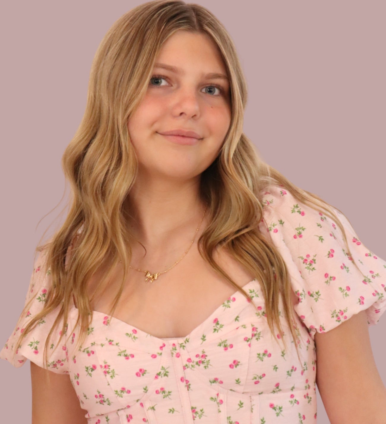 Pink Floral Sweetheart Puff Sleeve Mini Dress for teen girls – Shop The Headliner