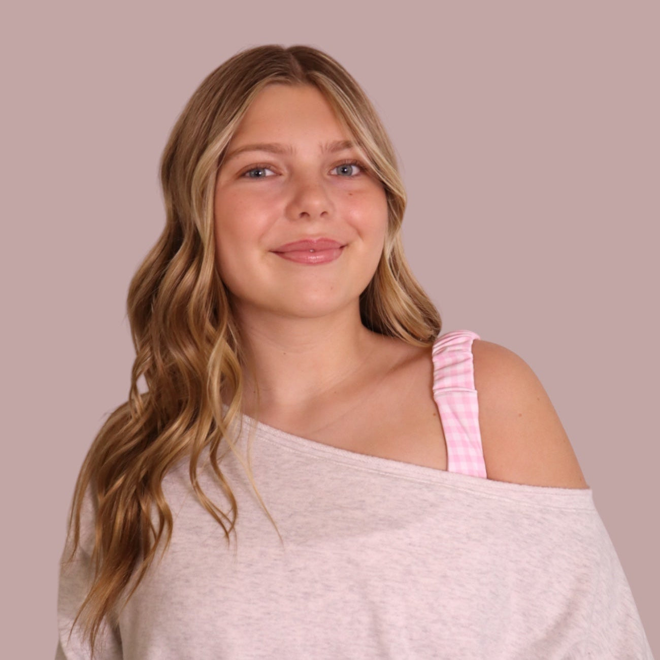 Pink Gingham Ruched Bra Top for teen girls – Shop The Headliner