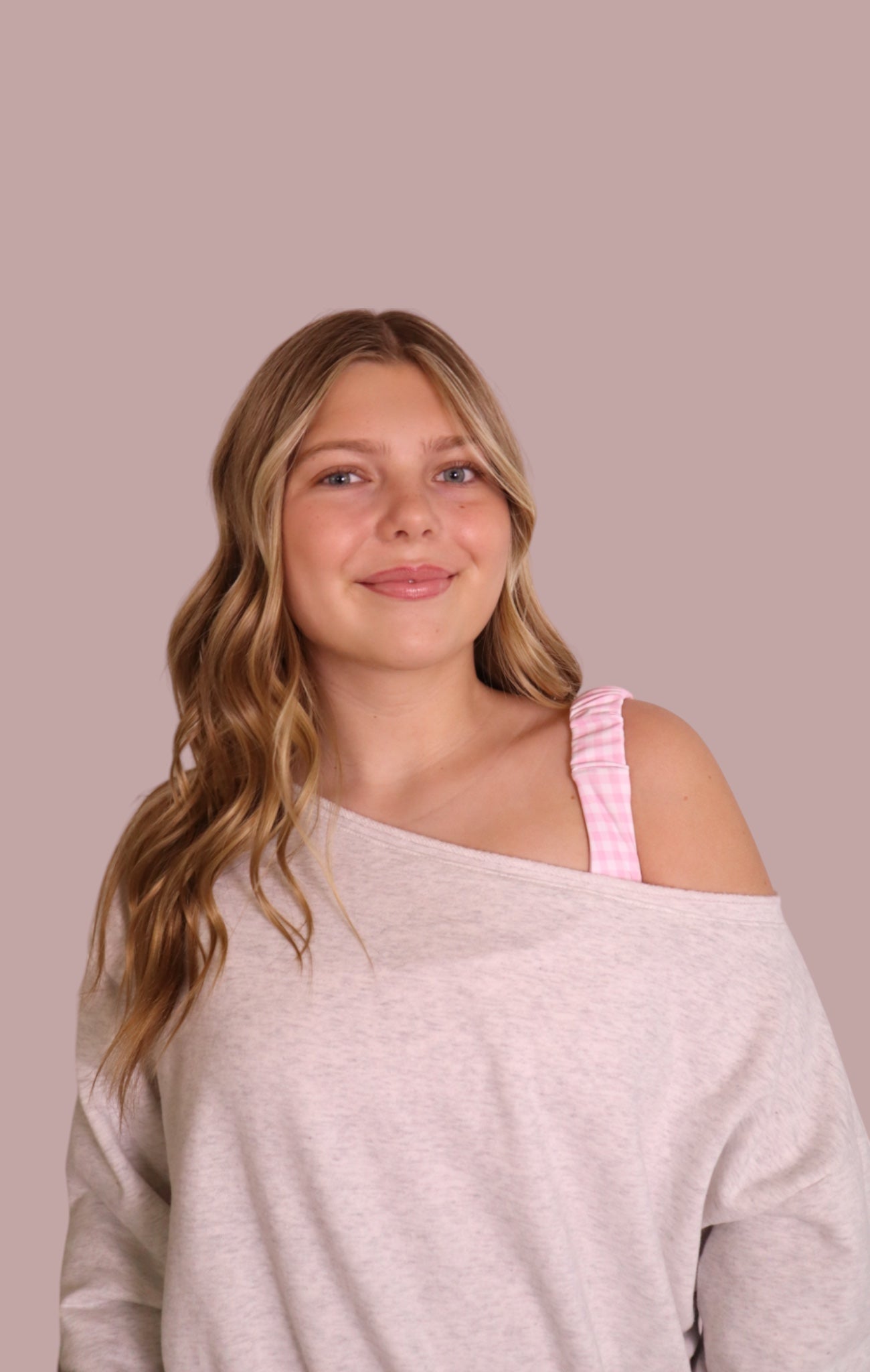 Pink Gingham Ruched Bra Top for teen girls – Shop The Headliner