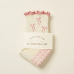 Pretty in Pink Bow Grip Sock for teen girls – Shop The Headliner