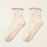 Pretty in Pink Bow Grip Sock for teen girls – Shop The Headliner