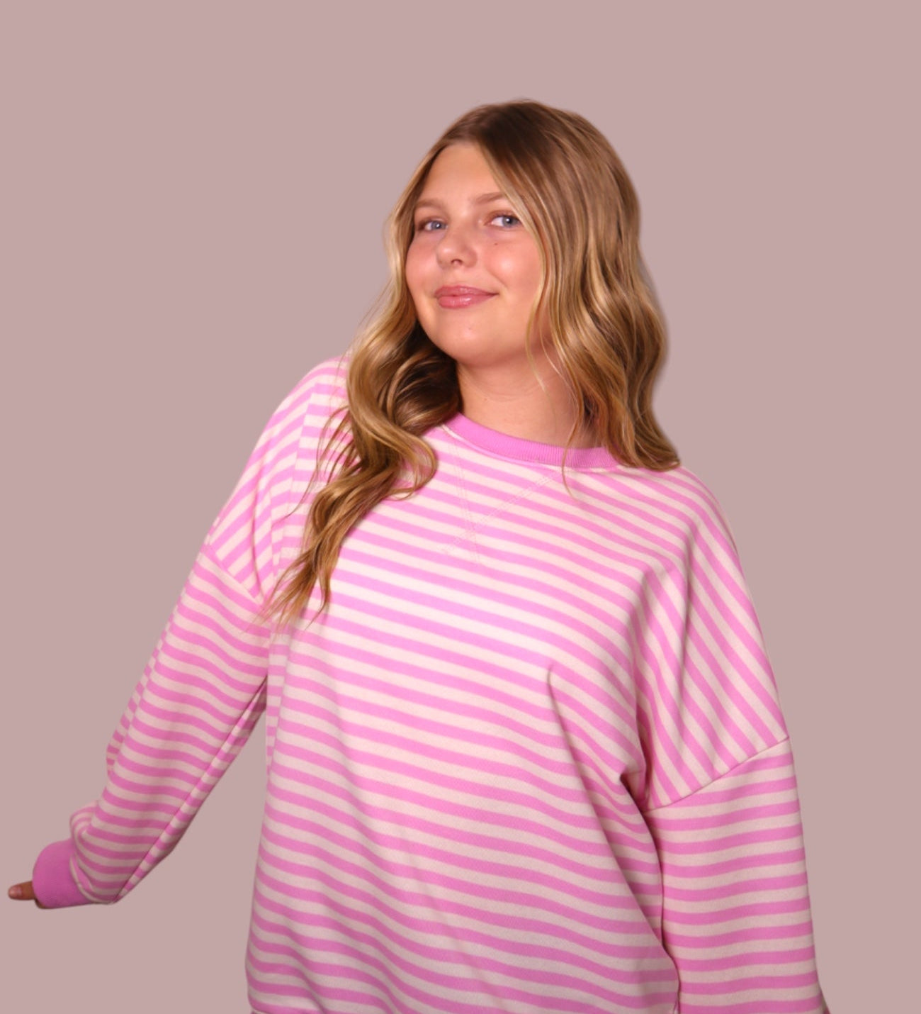 Sweetheart Stripe Crewneck for teen girls – Shop The Headliner