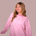 Sweetheart Stripe Crewneck for teen girls – Shop The Headliner