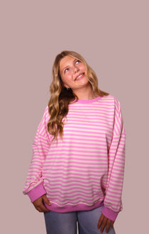 Sweetheart Stripe Crewneck for teen girls – Shop The Headliner