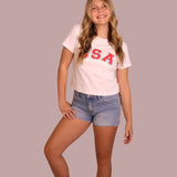 USA Cropped Tee for teen girls – Shop The Headliner