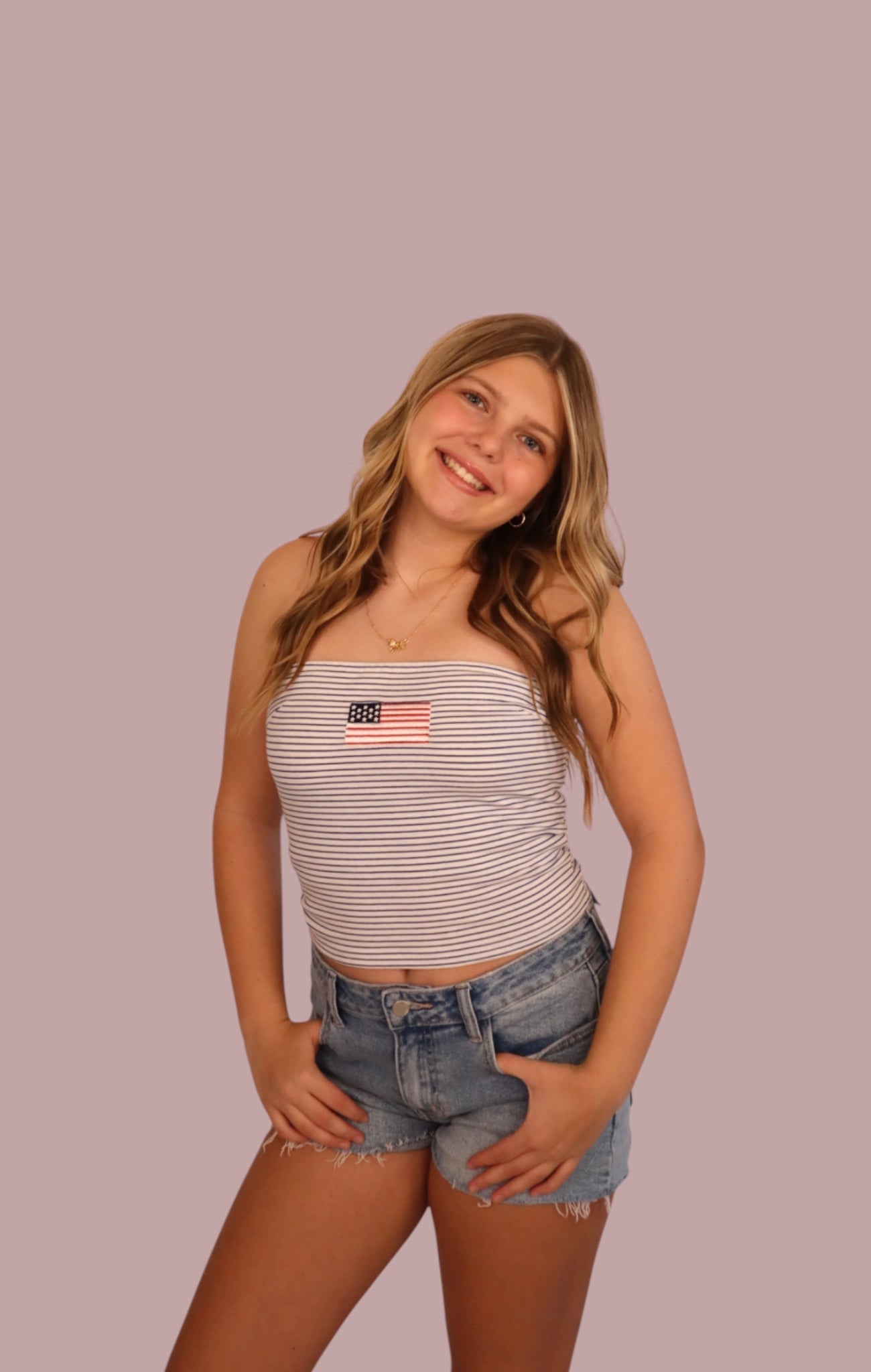 USA Striped Flag Tube Top for teen girls – Shop The Headliner