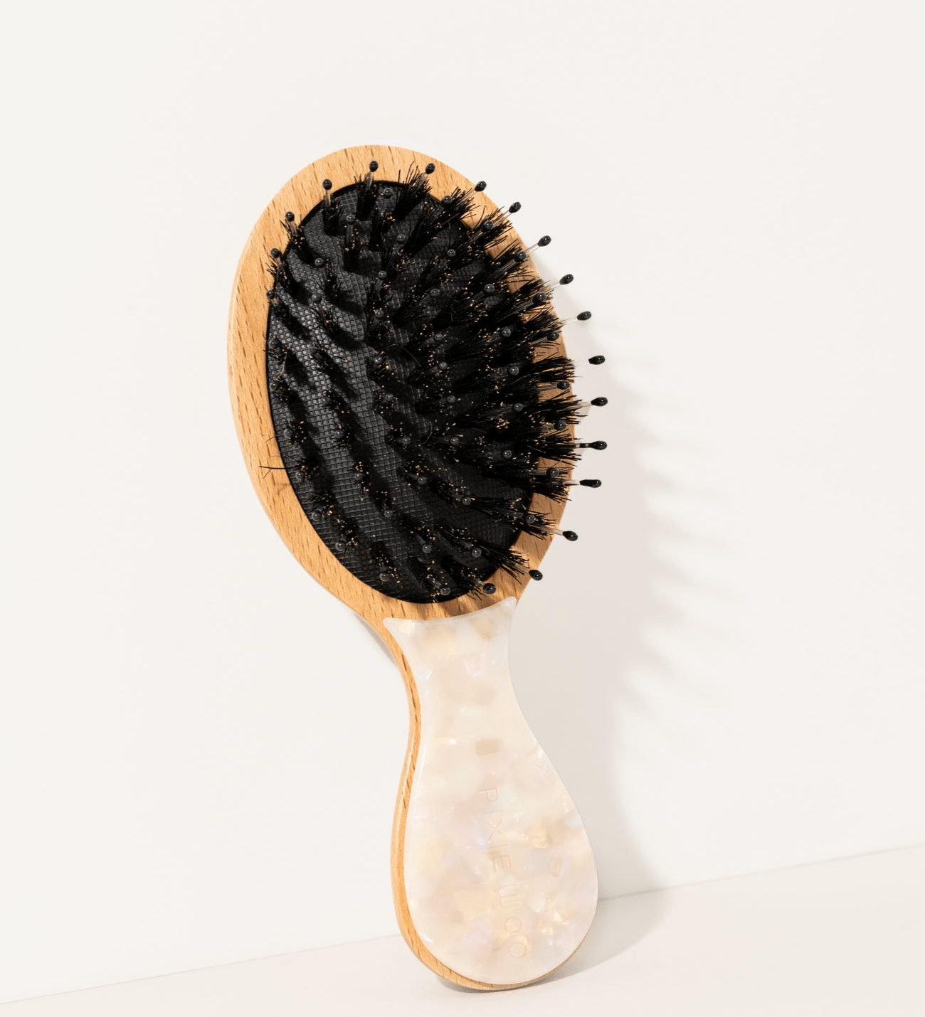 White Marbled Mini Hair Brush for teen girls – Shop The Headliner