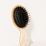 White Marbled Mini Hair Brush for teen girls – Shop The Headliner