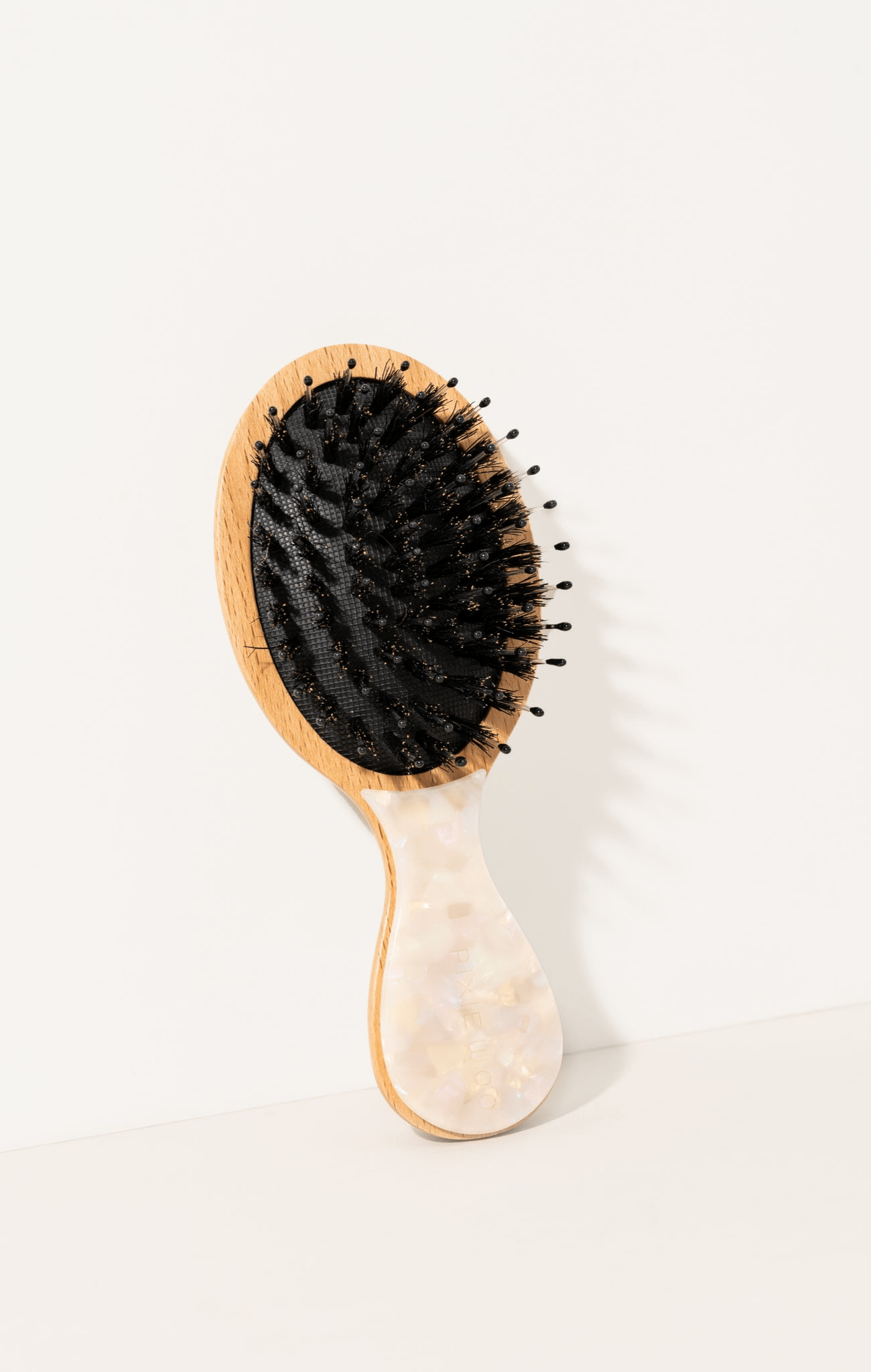 White Marbled Mini Hair Brush for teen girls – Shop The Headliner